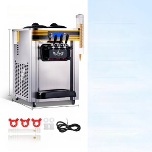 Maszyna do lodów 22-30L/h 2350W  lodziarnia 2 zbiorniki 6L 2