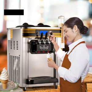 Maszyna do lodów 22-30L/h 2350W  lodziarnia 2 zbiorniki 6L 7