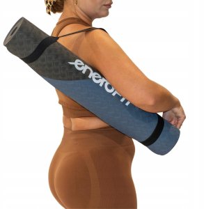 MATA DO JOGI I FITNESS TPE ANTYPOŚLIZGOWA CZARNO-NIEBIESKA ENERO FIT 6