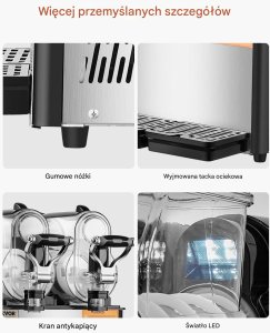 Maszyna do Napojów Mrożonych Slushie i Smoothie 2x3L 6