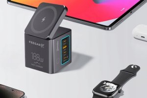 Ładowarka sieciowa USB Feegar Kombo 188W GaN3 Typ-C USB-C PD QC3.0 Indukcja 11