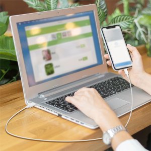 Kabel USB LogiLink USB-A - USB-C 0.5 m Biały (CU0320) 3