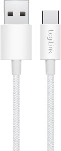 Kabel USB LogiLink USB-A - USB-C 1 m Biały (CU0321) 2
