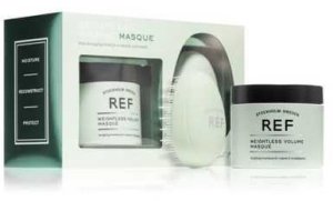 Weightless Volume Set Ref Stockholm: Tools, Hair Brush, Green + Weightless Volume, Vegan, Hair Treatment Cream Mask, Bodifying, 250 ml 2