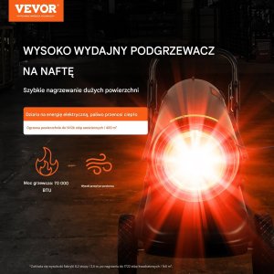 Nagrzewnica Olejowa Nagrzewanie Postojowe z Termostatem 5C-45C 400 m3 8