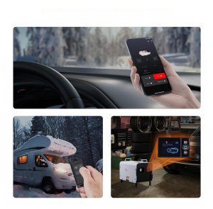 Nagrzewnica Diesla 8KW 12V/24V z Bluetooth APP do kampera z pilotem 6
