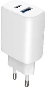 Ładowarka Sieciowa 230v 30w Na Usb-c Usb Type-c + Usb Kabel 1m 60w Usb-c / Wcsp23011002 / Silicone Power 2 / Biały 2