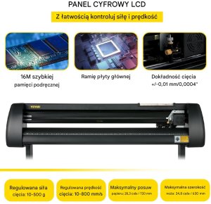 Ploter Tnący do Winylu 720 mm z Oprogramowaniem SignMaster 4