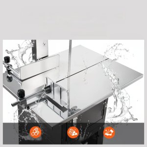 Piła Taśmowa do Mięsa i Kości do Gastronomii Przemysłowa Stalowa 850W 6