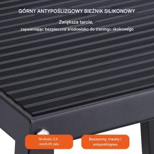 Platforma Plyometryczna Stalowa  Czarna 30 cm 3