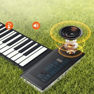 Pianino zwijane 88 klawiszy przenośne 128 rytmów ładowane USB do nauki 6