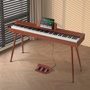 Pianino cyfrowe keyboard 88 klawiszy klawiatura ważona z podstawą + pedały 13