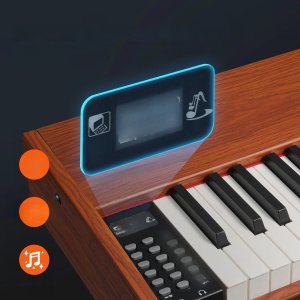 Pianino cyfrowe keyboard 88 klawiszy klawiatura ważona z podstawą + pedały 3