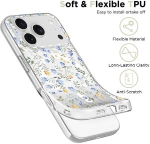 Etui Tech-Protect Flexair MagSafe do Apple iPhone 17 Pro Max Spring Flowers 3