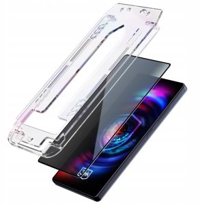 Szkło hartowane 3MK HardGlass Max        Privacy z aplikatorem do Apple iPhone 13/13 Pro/14/16E 3