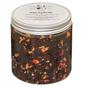 Czarna herbata mieszanka SZCZĘŚCIE malina płatki róży kokos 120g - sypana liściasta herbata PREMIUM Cup&You 3
