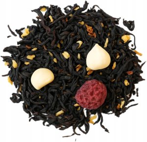 Cup&You Herbata czarna MALINKA NA TORCIE kokos maliny płatki róży bezy 120g - sypana liściasta herbata PREMIUM 2