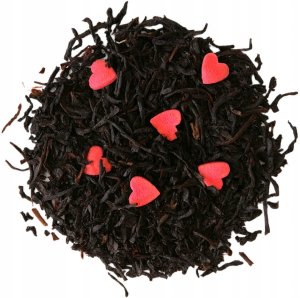 Herbata czarna CZERWONE SERDUSZKO cukierkowe serduszka na prezent - sypana liściasta herbata PREMIUM Cup&You 2