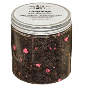 Herbata czarna CZERWONE SERDUSZKO cukierkowe serduszka na prezent - sypana liściasta herbata PREMIUM Cup&You 3