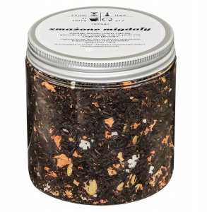 Herbata czarna SMAŻONE MIGDAŁY jabłka migdały płatki róży na prezent 120g - sypana liściasta herbata PREMIUM Cup&You 3