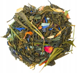 Cup&You Herbata zielona JAŚMINOWA ROSA jaśmin płatki róży chaber 80g - sypana liściasta herbata PREMIUM 2