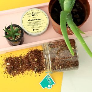 Najlepsza herbata czerwonokrzew Rooibos SŁODKI ALOES ananas melisa 120g - herbata sypana liściasta napar z czerwonokrzewu PREMIUM Cup&You 4