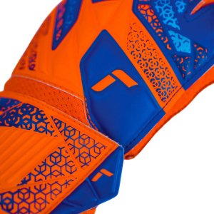Rękawice bramkarskie Reusch Attrakt Solid Junior pomarańczowo-niebieskie 5572515 2290 6,5 5