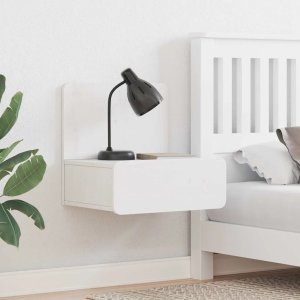 Stolik nocny 2 pcs Biały 44 x 32,5 x 40 cm Lite drewno sosnowe Lumarko! 2