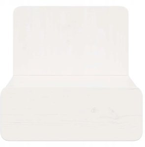 Stolik nocny 2 pcs Biały 44 x 32,5 x 40 cm Lite drewno sosnowe Lumarko! 7