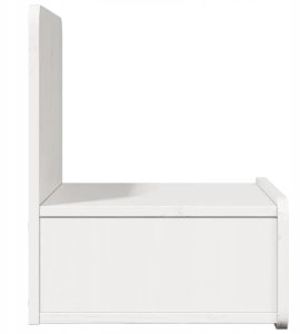 Stolik nocny 2 pcs Biały 44 x 32,5 x 40 cm Lite drewno sosnowe Lumarko! 8