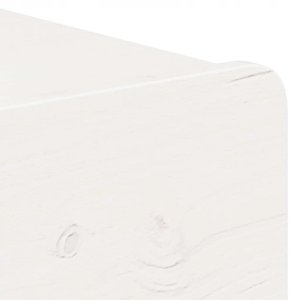 Stolik nocny 2 pcs Biały 44 x 32,5 x 40 cm Lite drewno sosnowe Lumarko! 10