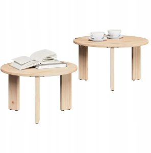 vidaXL Stolik kawowy 2 pcs 47.5 x 47.5 x 27 cm Lumarko! 3