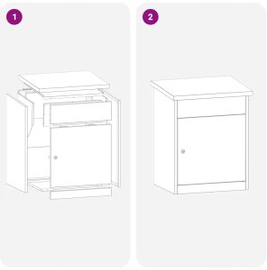 Skrzynka na przesyłki Biały 44 x 35 x 59 cm Stal Lumarko! 11