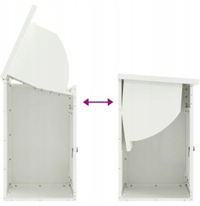 Skrzynka na przesyłki Biały 44 x 35 x 59 cm Stal Lumarko! 10