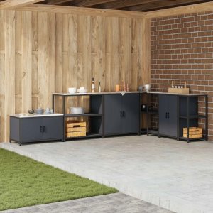 Półka do przechowywania w kuchni z półką Antracyt Stal Lumarko! 2