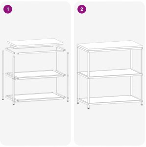 Półka do przechowywania w kuchni z półką Antracyt Stal Lumarko! 10