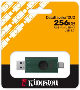 Pendrive Data Traveler DuoG2 256GB USB-A/USB-C 3.2 Gen 1 10