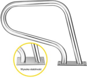 Poręcz basenowa poręcz wejściowa do basenu 98,9 cm 3