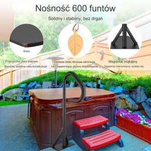 Poręcz do wanny hydromasażu regulowana wysokość 89144 cm 2