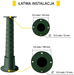 Vevor Podstawa do pompy ręcznej ogrodowa do wody abisynka 6