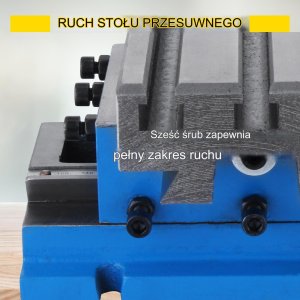 Stół roboczy krzyżowy do frezarki wiertarki Imadło Stołowe 18.5 x 10 cm 5