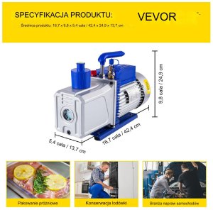 Próżniowa pompa do klimatyzacji 254 l/min 11