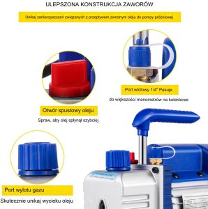 Próżniowa pompa do klimatyzacji 254 l/min 8