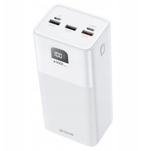 Mocny Powerbank Podróżny 40000mah 100w 3x Usb Usb-a 1x Usb-c Type-c Proove / Pbgi99320002 Giant / Biały 2