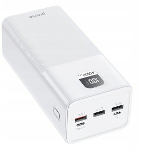 Mocny Powerbank Podróżny 40000mah 100w 3x Usb Usb-a 1x Usb-c Type-c Proove / Pbgi99320002 Giant / Biały 4