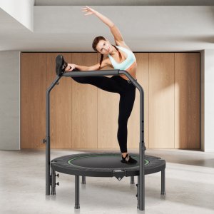 Trampolina mocna fitness z regulowanym uchwytem 104,5 cm 7