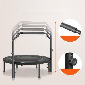 Trampolina mocna fitness z regulowanym uchwytem 104,5 cm 9