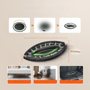 Trampolina mocna fitness z regulowanym uchwytem 104,5 cm 10