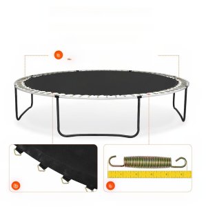 Mata do trampoliny skakania batut 426 cm 72 sprężyn mocna wytrzymała 11