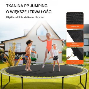 Mata do trampoliny skakania batut 426 cm 72 sprężyn mocna wytrzymała 4
